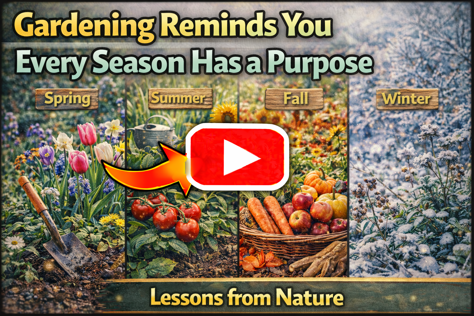 Video thumbnail for Gardening Reminds You Every Season Has a Purpose | Lessons from Nature