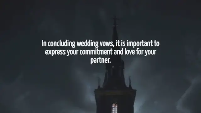 Video thumbnail for How To End Wedding Vows