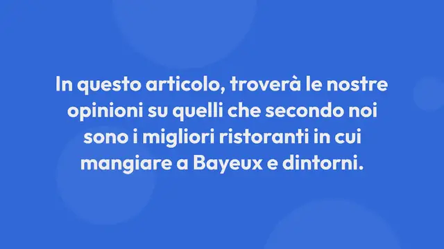 Video thumbnail for Dove mangiare a Bayeux: 15 migliori ristoranti (2024 recensioni)