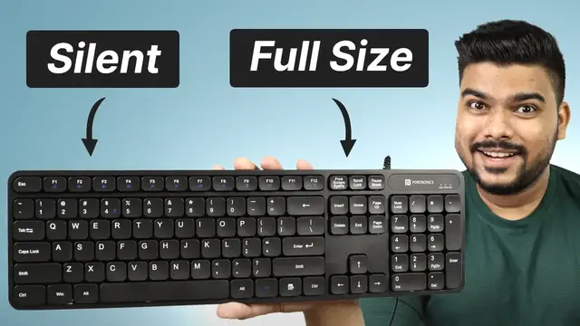 'Video thumbnail for Silent & Full Size Wired Keyboard | Portronics Ki Pad 3 Review'