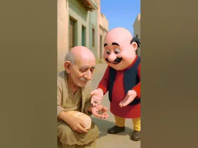 Video thumbnail for दयालु मोटू ने उगाया समोसे का पेड़ - Motu Patlu cartoon ! #ai #cartoon #funny #trending