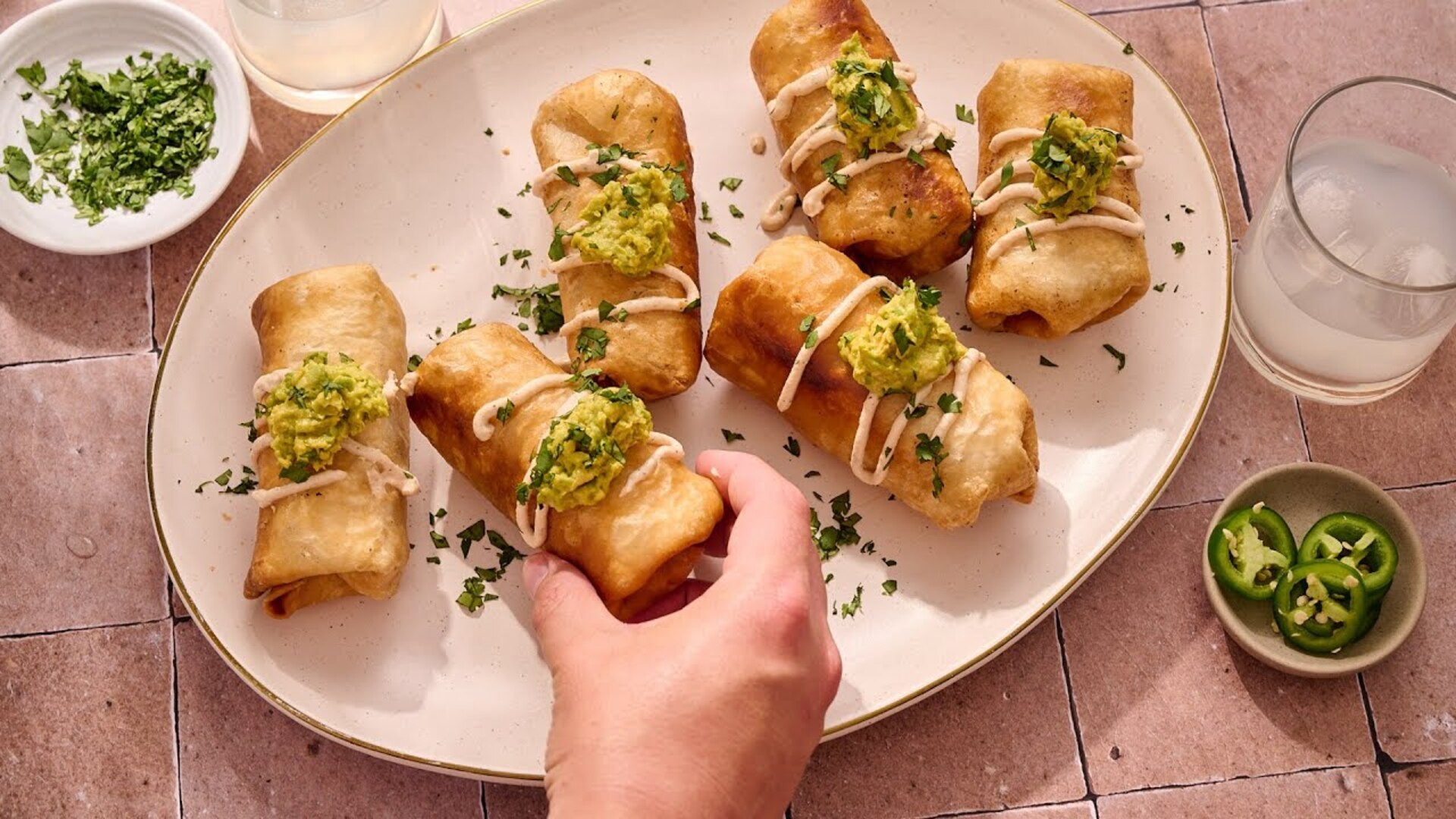 Video thumbnail for This Chicken Chimichanga Recipe Is The Perfect Party Appetizer