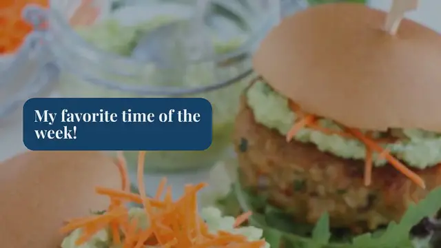 Video thumbnail for Oosterse kipburger met avocadodressing