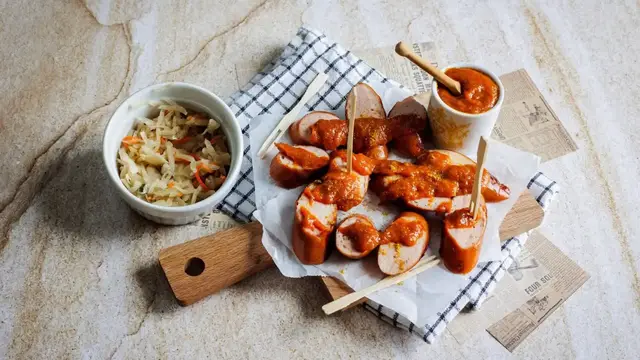 Video thumbnail for German Christmas Market-Style Currywurst Recipe