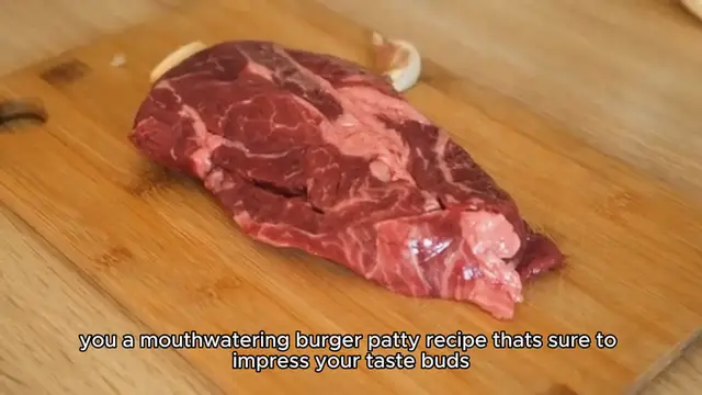 Video thumbnail for Burger Patty Recipe