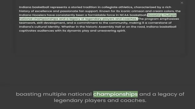 'Video thumbnail for Indiana basketball represents a storied tradition in collegiate athletics, characterized by a rich history of excellence and passionate fan support. Known for its iconic crimson and cream colors, the Indiana Hoosiers have consistently bee'