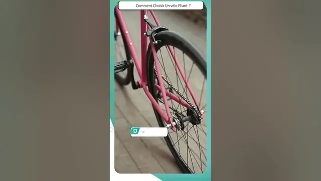 Video thumbnail for 🚲 Vélo PLIANT : Les critères à prendre en compte ! 🥇