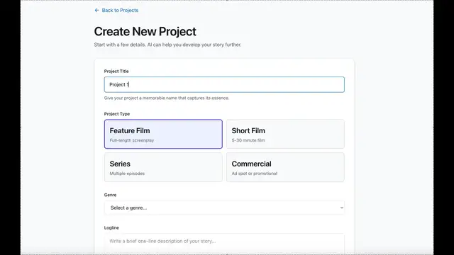 Video thumbnail for create project