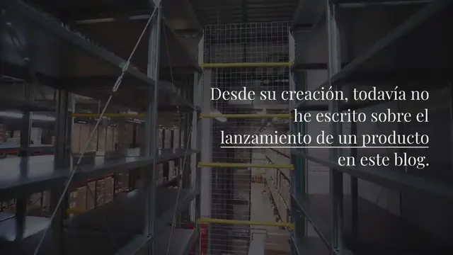 Video thumbnail for Lanzamiento de un product