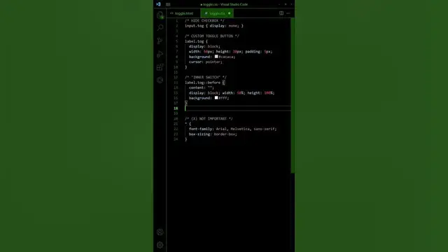 Video thumbnail for Simple Toggle Button In HTML CSS