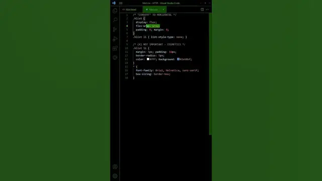 Video thumbnail for Responsive Horizontal List In HTML CSS