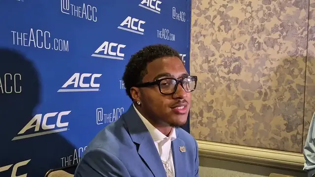 'Video thumbnail for #UNC quarterback Gio Lopez at ACC Kickoff in Charlotte'