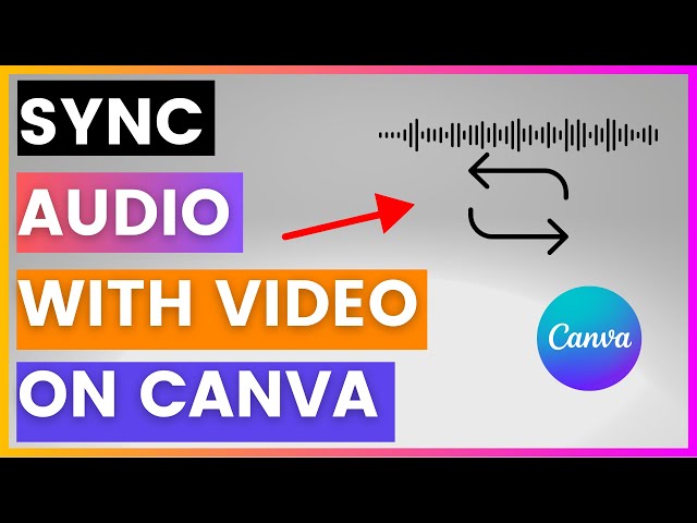 Video thumbnail for How To Sync Audio With Video On Canva [in 2025]