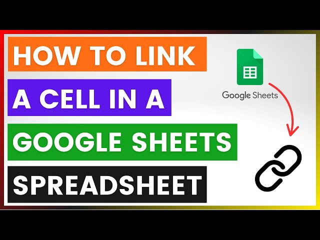 Video thumbnail for How To Link A Cell In A Google Sheets Spreadsheet? [in 2025]