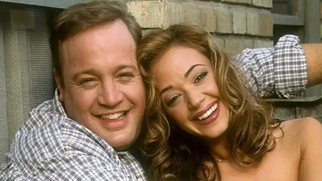 'Video thumbnail for Why Kevin James & Leah Remini Struggled To Film Kissing Scenes'