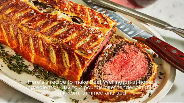 Video thumbnail for Beef Wellington recipe
