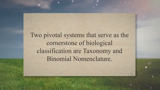 Video thumbnail for System of Classification of Living Things Taxonomy and Binomial Classification
