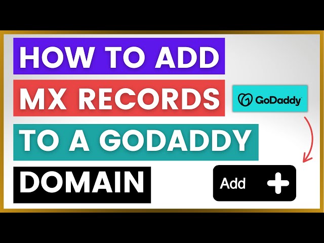 Video thumbnail for How To Add MX Records To A GoDaddy Domain? [in 2025]