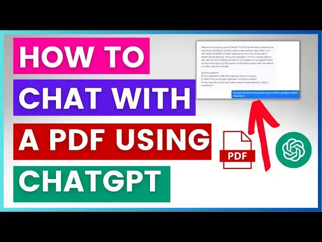 Video thumbnail for How To Chat With A PDF Using ChatGPT?