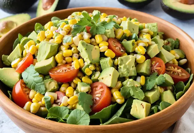 Video thumbnail for Avocado Corn Salad Recipe