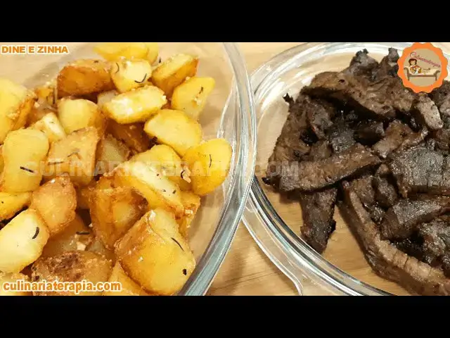 Video thumbnail for Batatas Rústicas na Frigideira e Bife Iscas de Alcatra Fritas na Chapa @Culinariaterapia