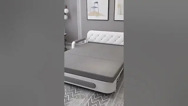 Video thumbnail for Small Sofa cum Bed with Storage | Space Saving Furniture #shorts