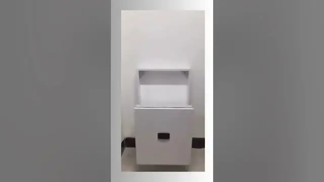 Video thumbnail for Maximizing Space with a Wall Mounted Folding Stool #shorts