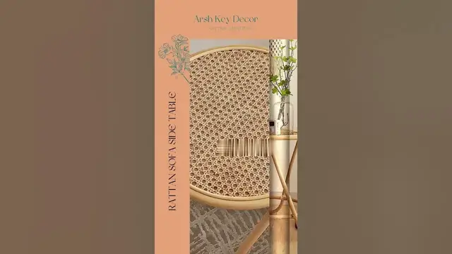 Video thumbnail for Trendy Rattan Coffee Table | Rattan Furniture #shorts