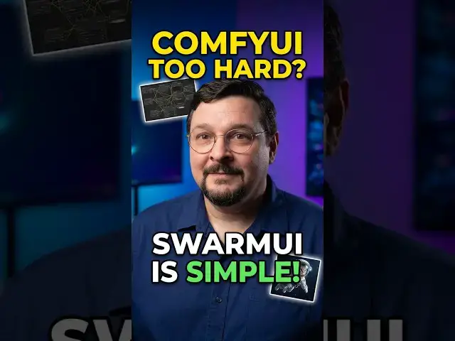 Video thumbnail for ComfyUI Too Hard? SwarmUI Makes AI Art SIMPLE! #shorts