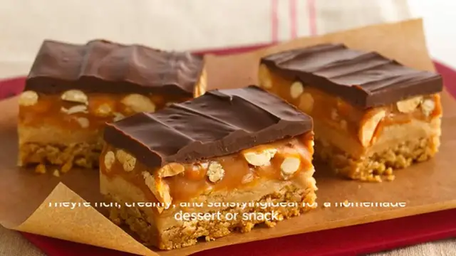 Video thumbnail for Peanut Butter Chocolate Bars Recipe