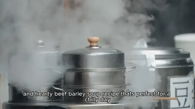 Video thumbnail for Beef Barley Soup Recipe