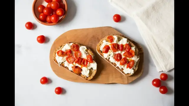 'Video thumbnail for Our 3-Ingredient Tomato And Burrata Toast Is Fresh, Creamy, And Easy To Make'