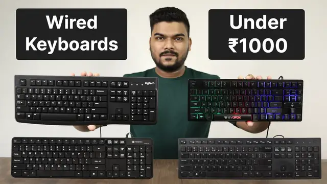 'Video thumbnail for 4 Best Wired Keyboards Under ₹1000'