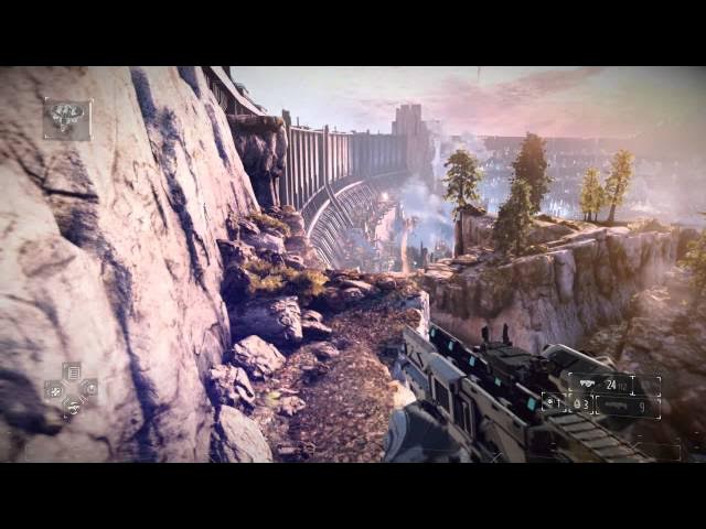 Video thumbnail for Killzone: Shadow Fall - Chap 2 The Shadow: Traversing Mountainside (Lucas Heads Towards Gun Battery)