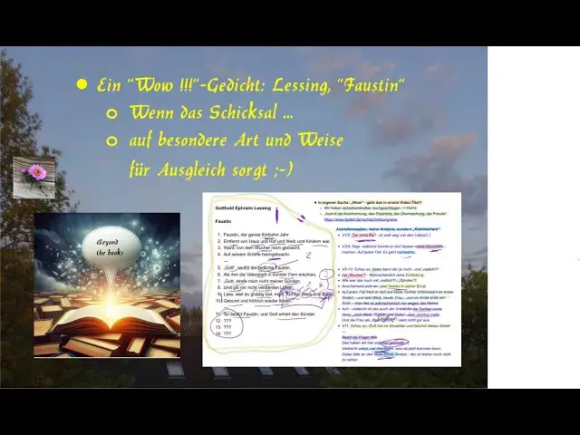 Video thumbnail for Ein "Wow !!!" - Gedicht: Lessing, "Faustin", Ausgleich für einen Fehltritt auf besondere Art