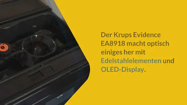 Video thumbnail for Der Krups Evidence EA8918 Kaffeevollautomat im Test 2024: Solide und einfach zu bedienen