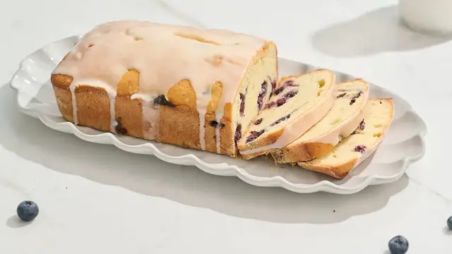 Video thumbnail for Blueberry Lemon Pound Cake Recipe