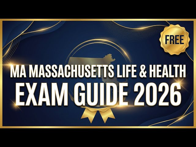 Video thumbnail for Massachusetts L&H Exam Guide 2026: Pass Your MA Life & Health Insurance License (FREE)