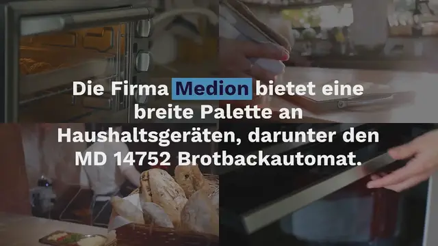 Video thumbnail for Der Medion Brotbackautomat MD 14752 von Aldi im Test: Der schnelle Weg zum selbstgebackenen Brot