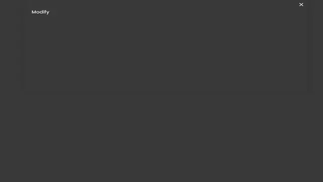 Video thumbnail for Modify
