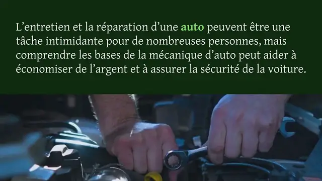 Video thumbnail for Devenez un expert de la mécanique d’auto avec notre guide complet