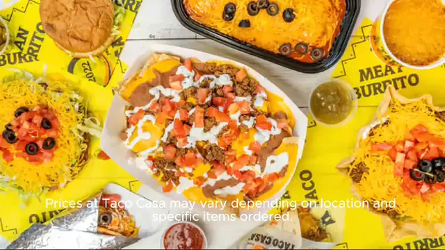 Video thumbnail for taco casa menu Price