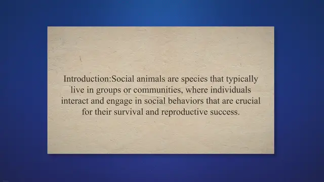 Video thumbnail for Behavioral biology of social animals