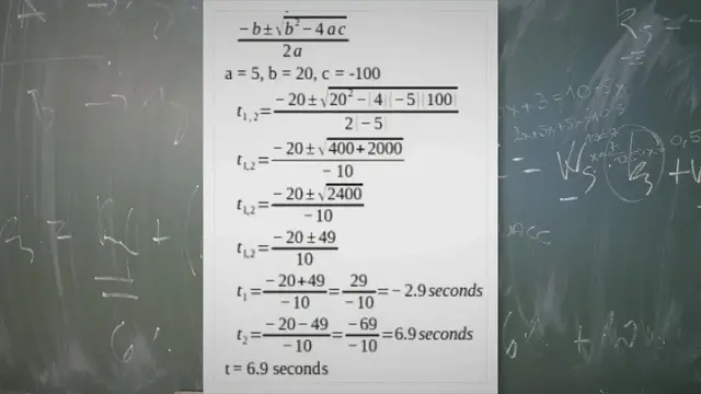 Video thumbnail for Up and down motion in free fall – problems and solutions