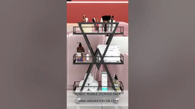 Video thumbnail for Nordic Mobile Storage Rack #shorts