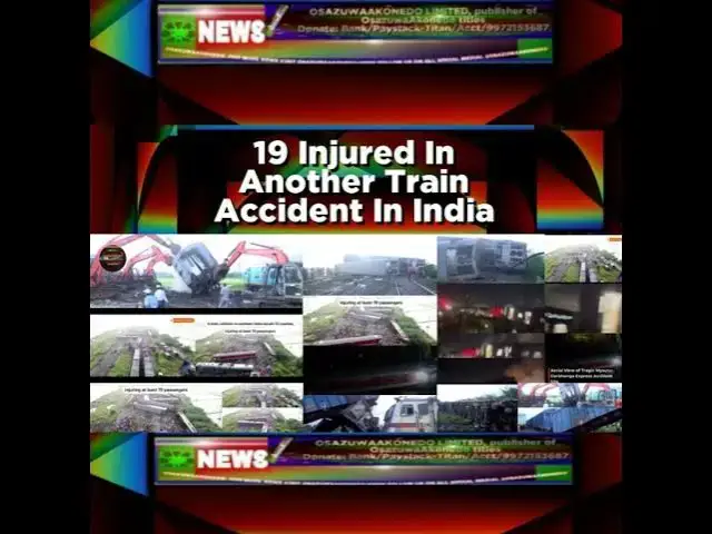Video thumbnail for 19 Injured In Another Train Accident In India