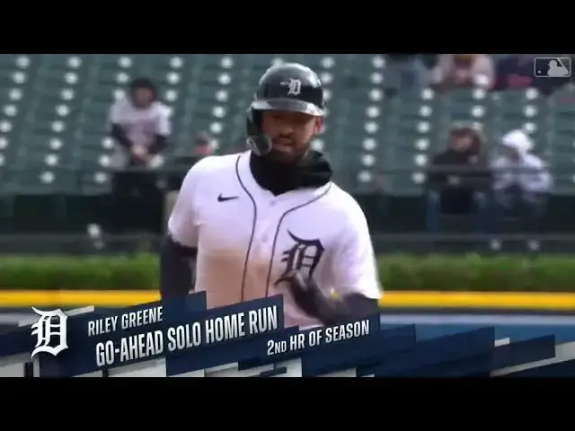 'Video thumbnail for Riley Greene BELTS a Solo Home Run! | 2nd HR of 2023! | Detroit Tigers | 4/18/2023'