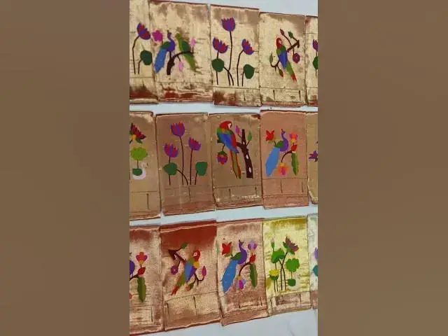 Video thumbnail for Paithani sarees and paithani blouse pieces #paithani #saree #blouse