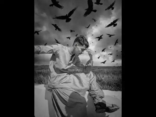 Video thumbnail for He waited beneath the dark sky, hoping the birds would bring his lost love back.