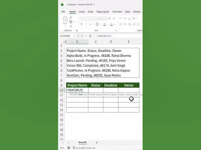 Video thumbnail for Data Entry is Dead — Try This Trick Instead #excel #excelforbeginners #exceltips #excelshortcuts